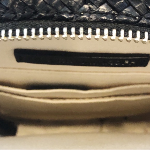 Rebecca Minkoff Straw Circle Crossbody Bag, Blue Multi - Picture 11 of 14